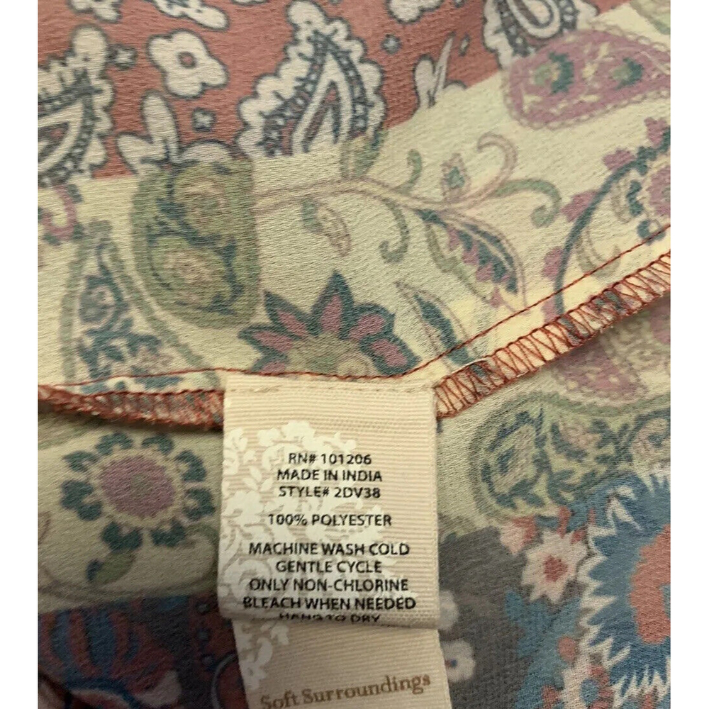 Soft Surroundings Multi Paisley-Patchwork-Print L… - image 8